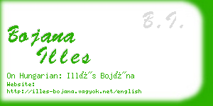 bojana illes business card